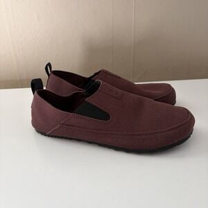 XERO Womens Sunrise Loafer Size 7 Burgundy Red Minimalist Barefoot *NO INSOLE*